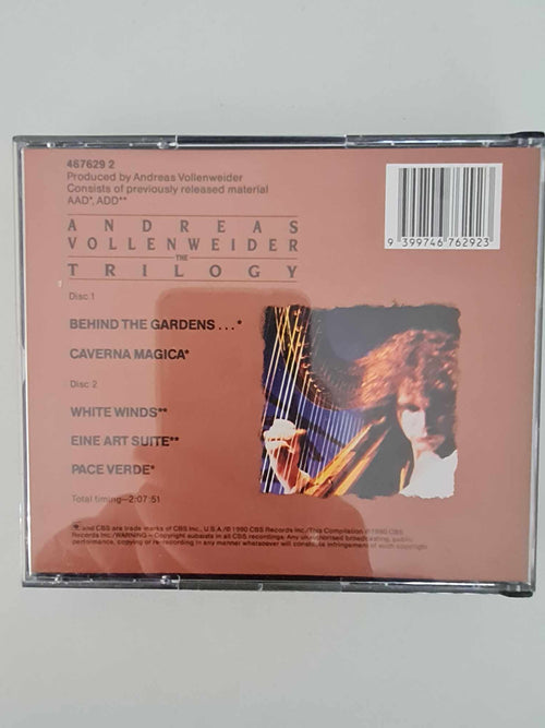 Andreas Vollenweider "Trilogy" 2CD Box Set 1990 New Age