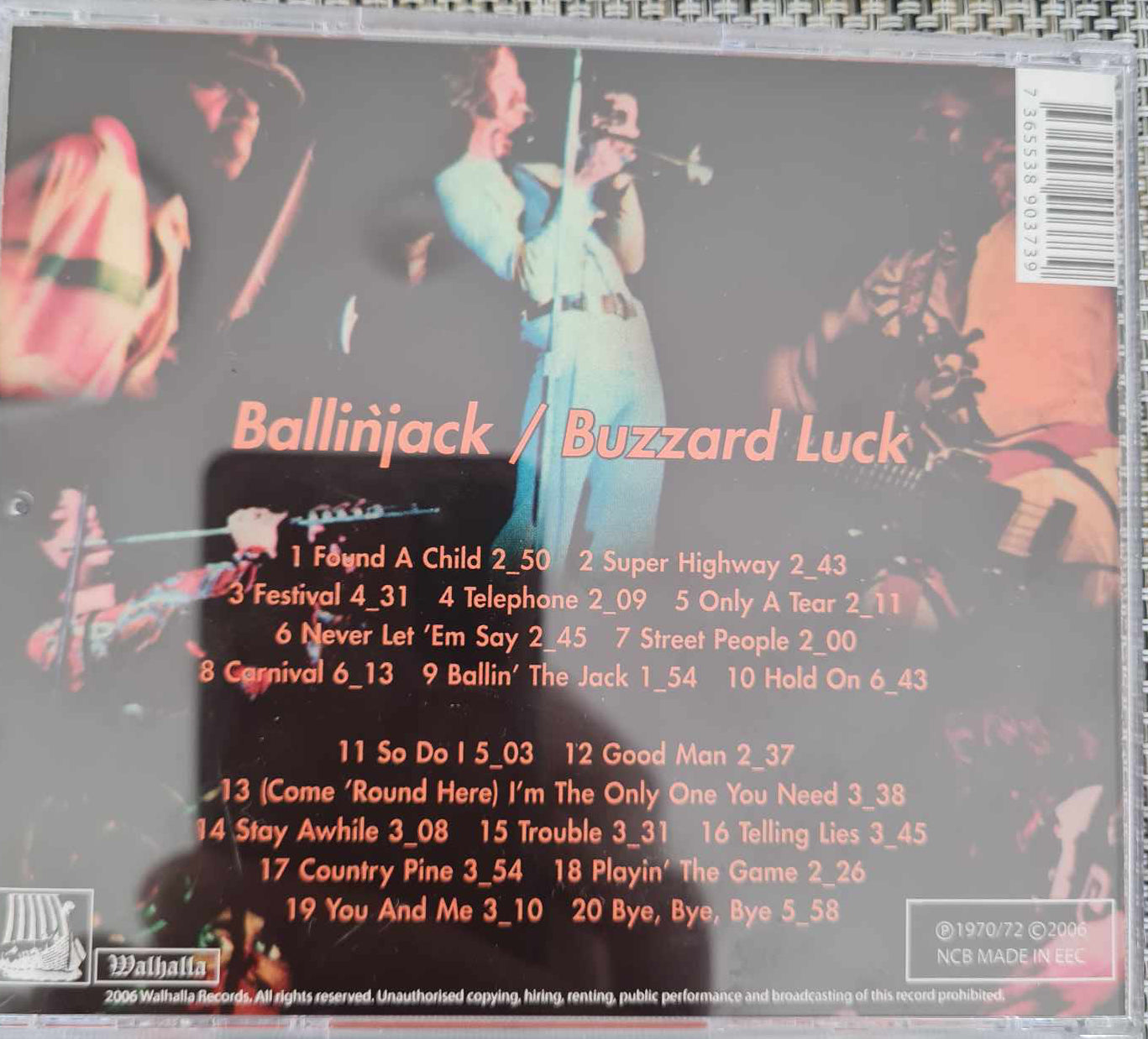 Ballinjack "Ballinjack/Buzzard Luck" 2in1 CD (Progressive Jazz Rock)