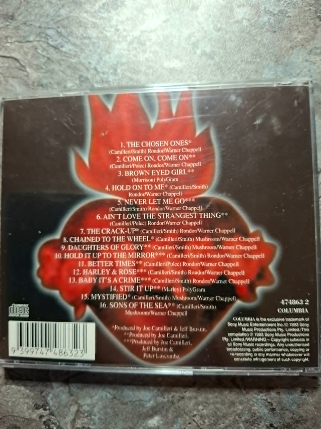 Black Sorrows "The Chosen Ones" CD (Jo Jo Zep) 1993