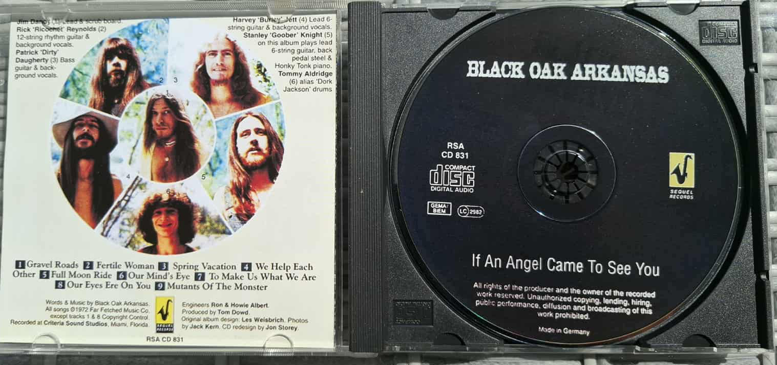 Black Oak Arkansas "If An Angel Came" CD 1972 Hard Rock