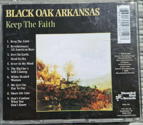Black Oak Arkansas "Keep The Faith" CD 1972 Hard Rock
