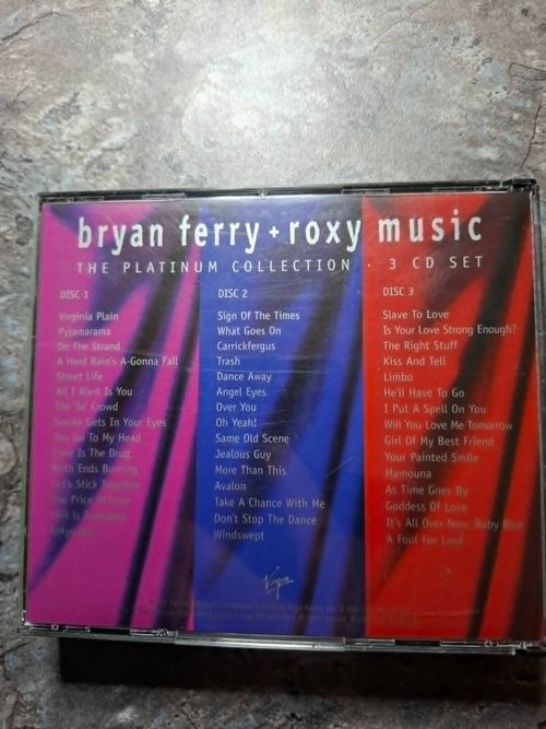 Bryan Ferry & Roxy Music "Platinum Collection" 3CD (Used)