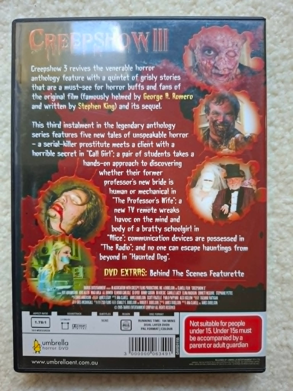 Creepshow III DVD 2005 Horror Anthology