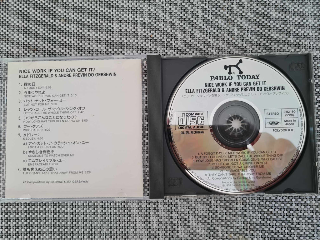Ella Fitzgerald "Nice Work If You Can Get It" CD (Japan with Obi Strip)