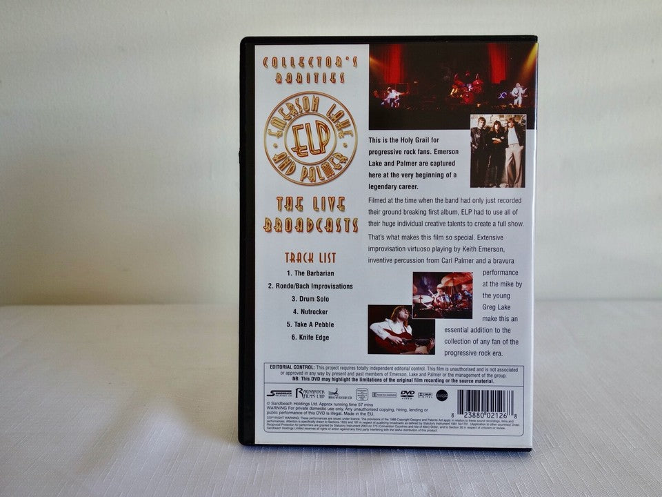 Emerson Lake & Palmer "The Live Broadcasts" DVD