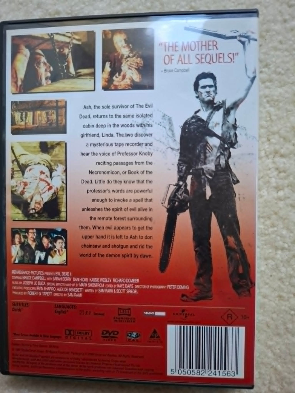 Evil Dead 2 DVD (Bruce Campbell) 1987