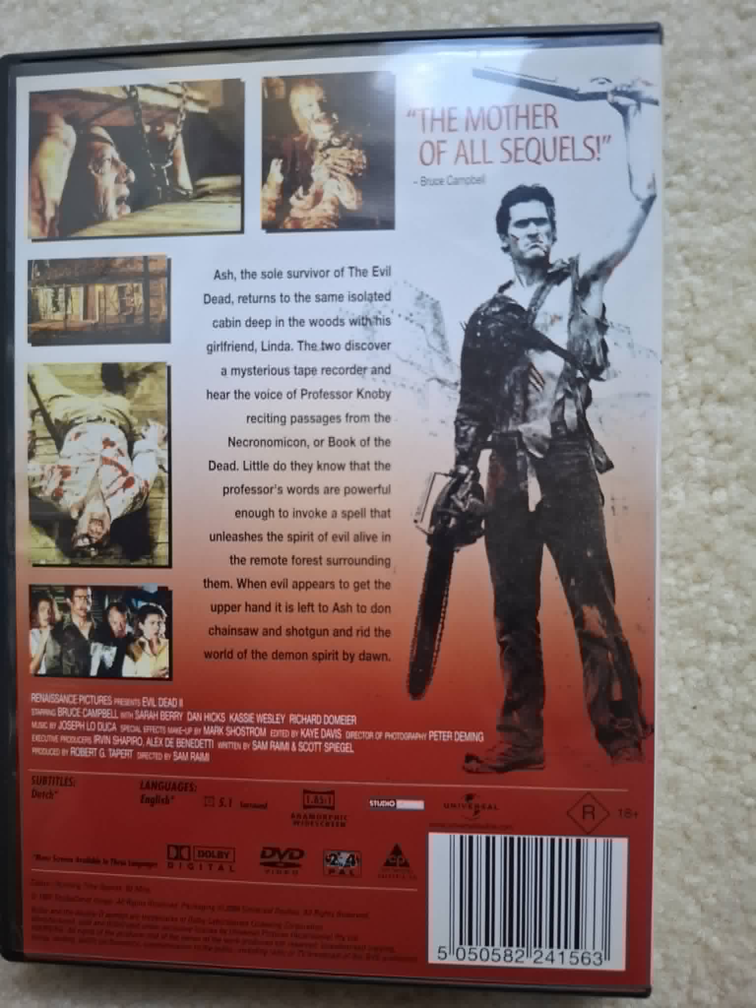 Evil Dead 2 DVD (Bruce Campbell) 1987