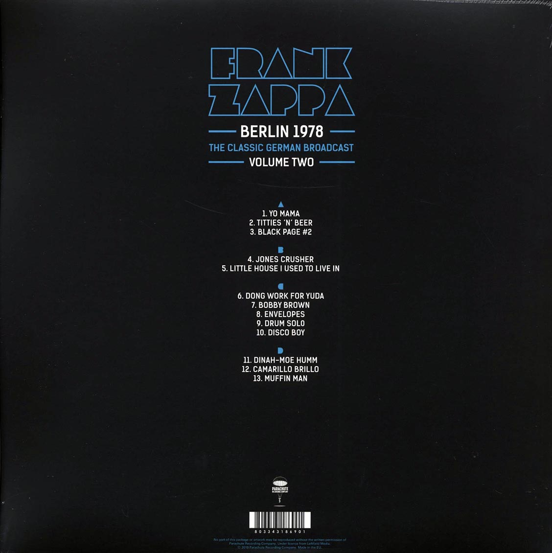 Frank Zappa - Berlin 1978 Volume 2 (2LP)