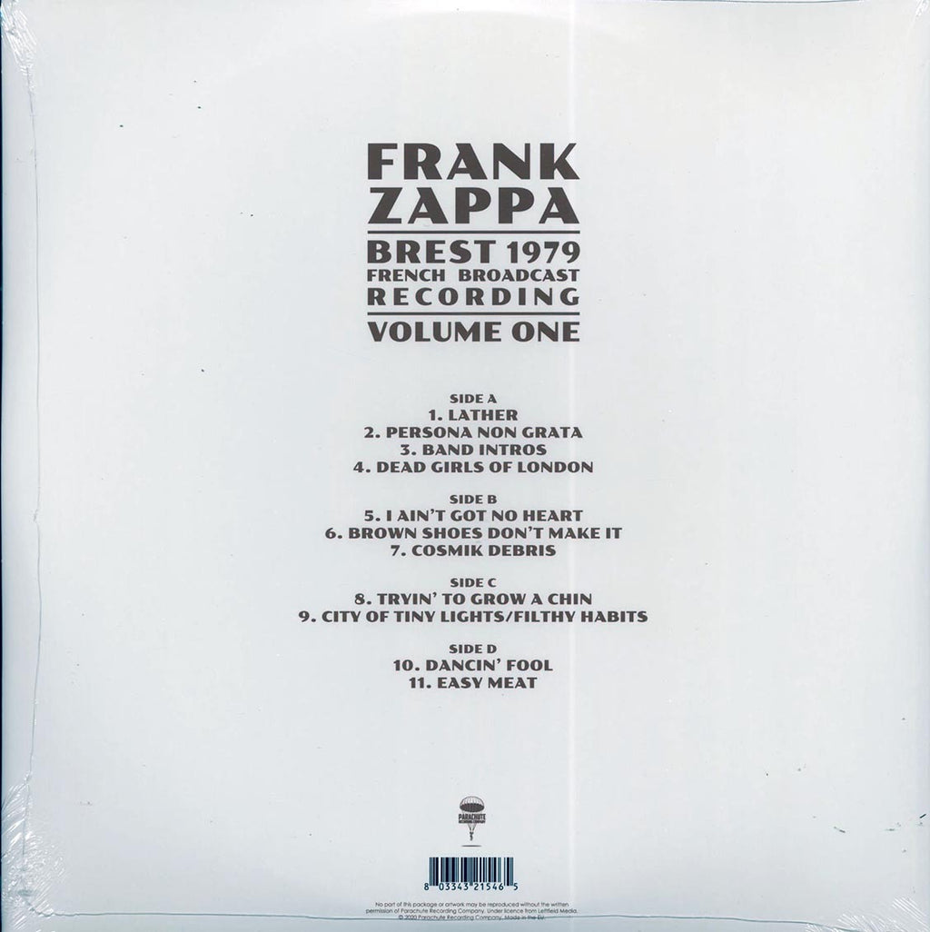 Frank Zappa - Brest 1979 Volume 1: French Broadcast (2LP)