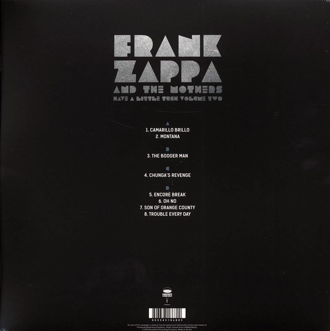Frank Zappa - Have A Little Tush Vol 2: Michigan State University 1974 (2LP)