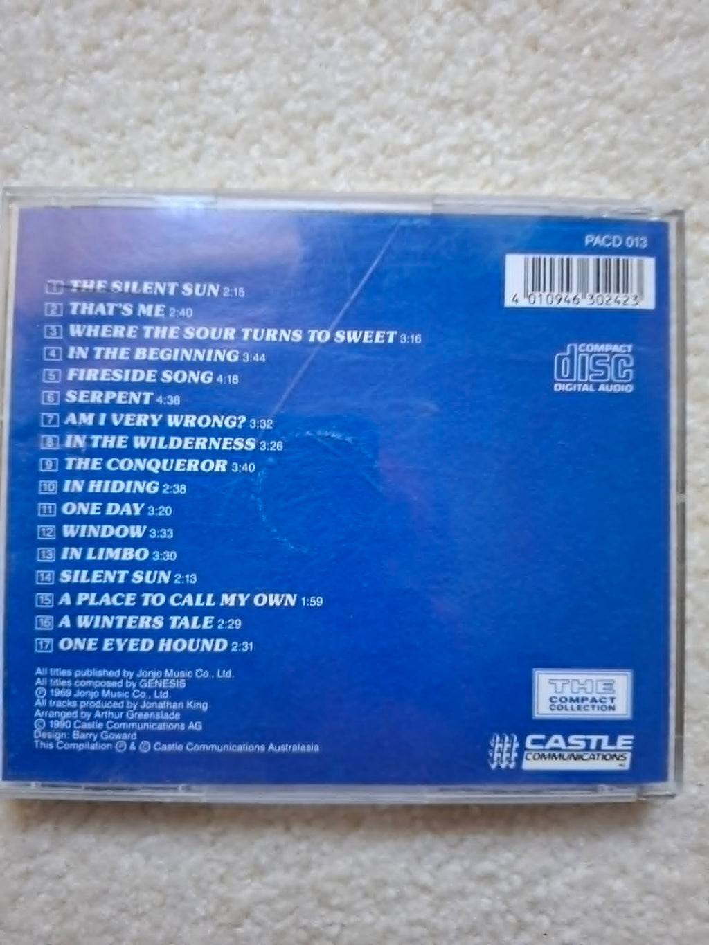 Genesis "The Compact Collection" CD. (1969 album)