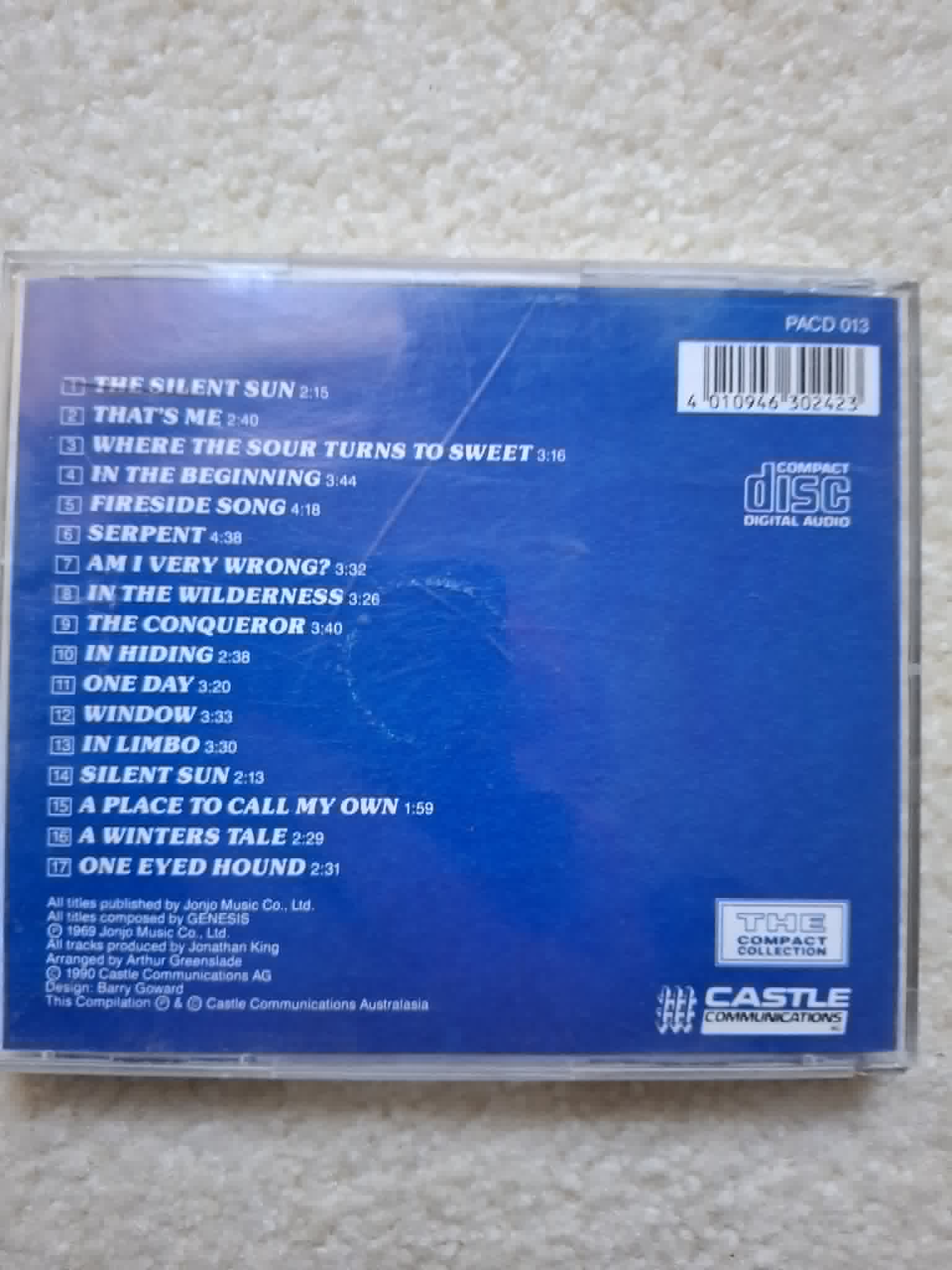 Genesis "The Compact Collection" CD. (1969 album)