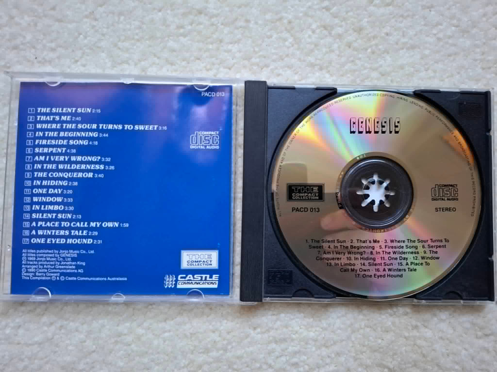 Genesis "The Compact Collection" CD. (1969 album)