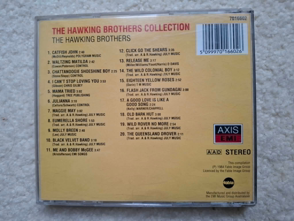 Hawking Brothers - Collection CD 1984