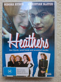 Heathers DVD (1988 cult comedy) Winona Ryder, Christian Slater