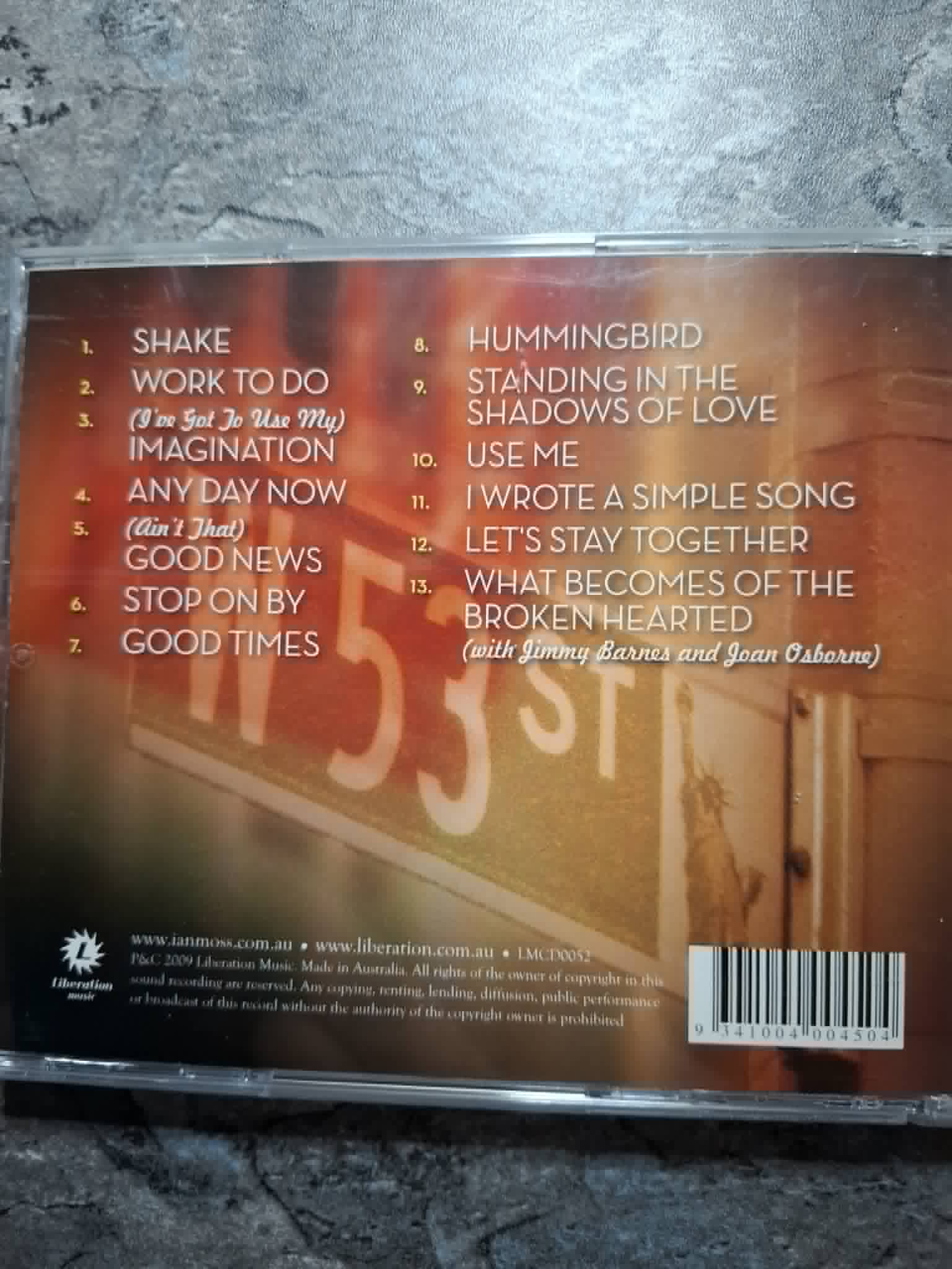 Ian Moss "Soul On West 53rd" CD (ex Cold Chisel)