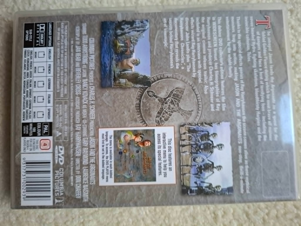 Jason & The Argonauts DVD (Ray Harryhausen Special Effects)