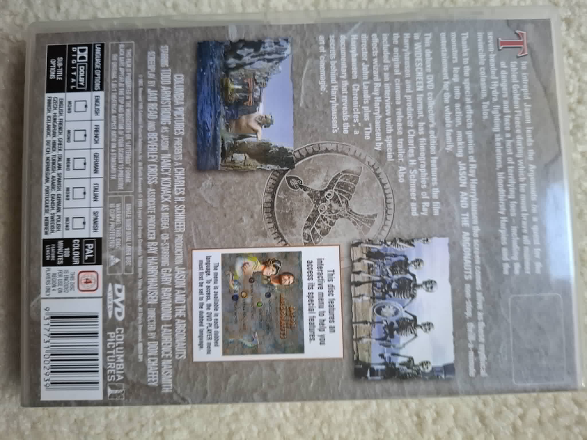 Jason & The Argonauts DVD (Ray Harryhausen Special Effects)