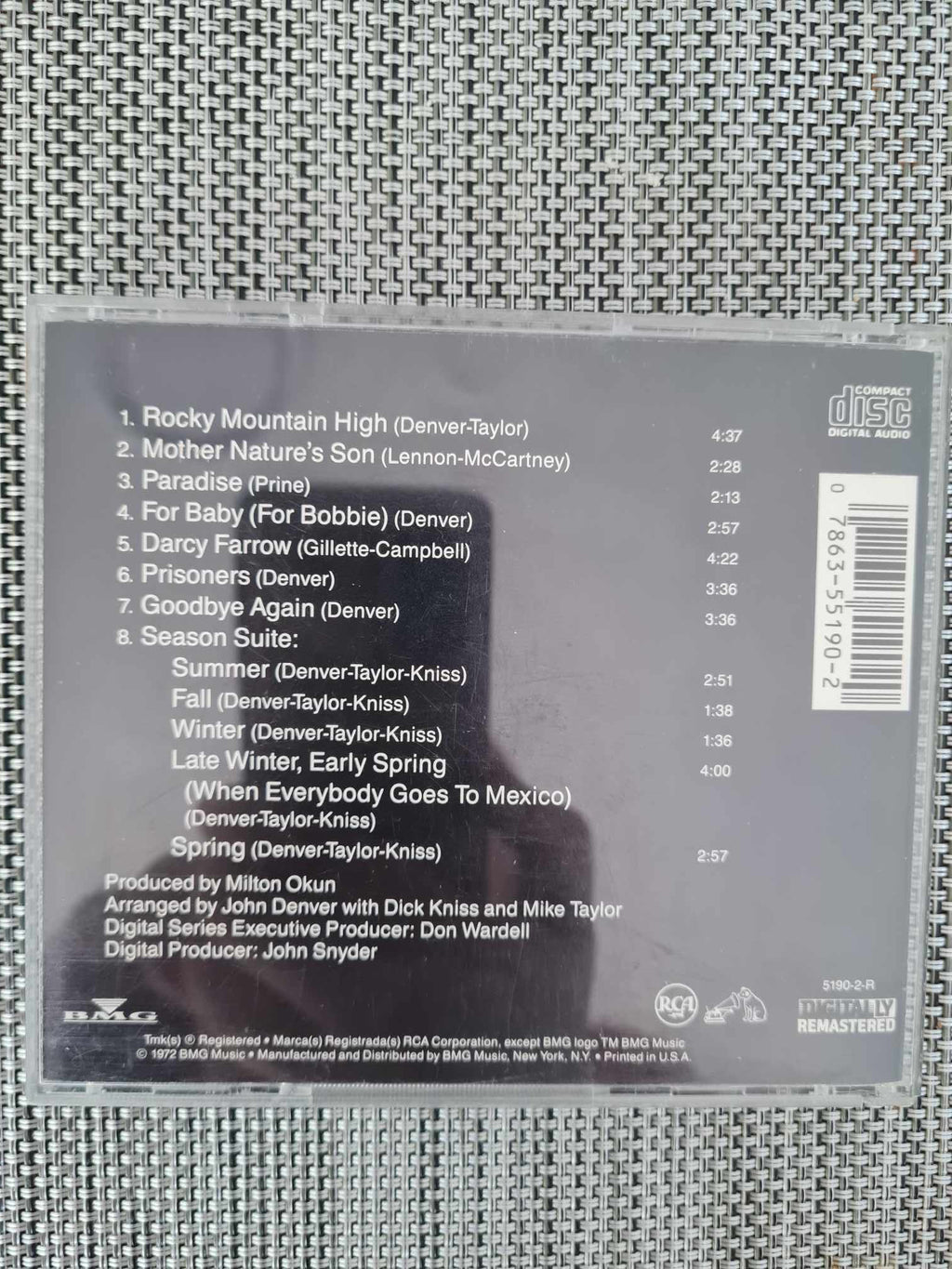 John Denver "Rocky Mountain High" CD 1972