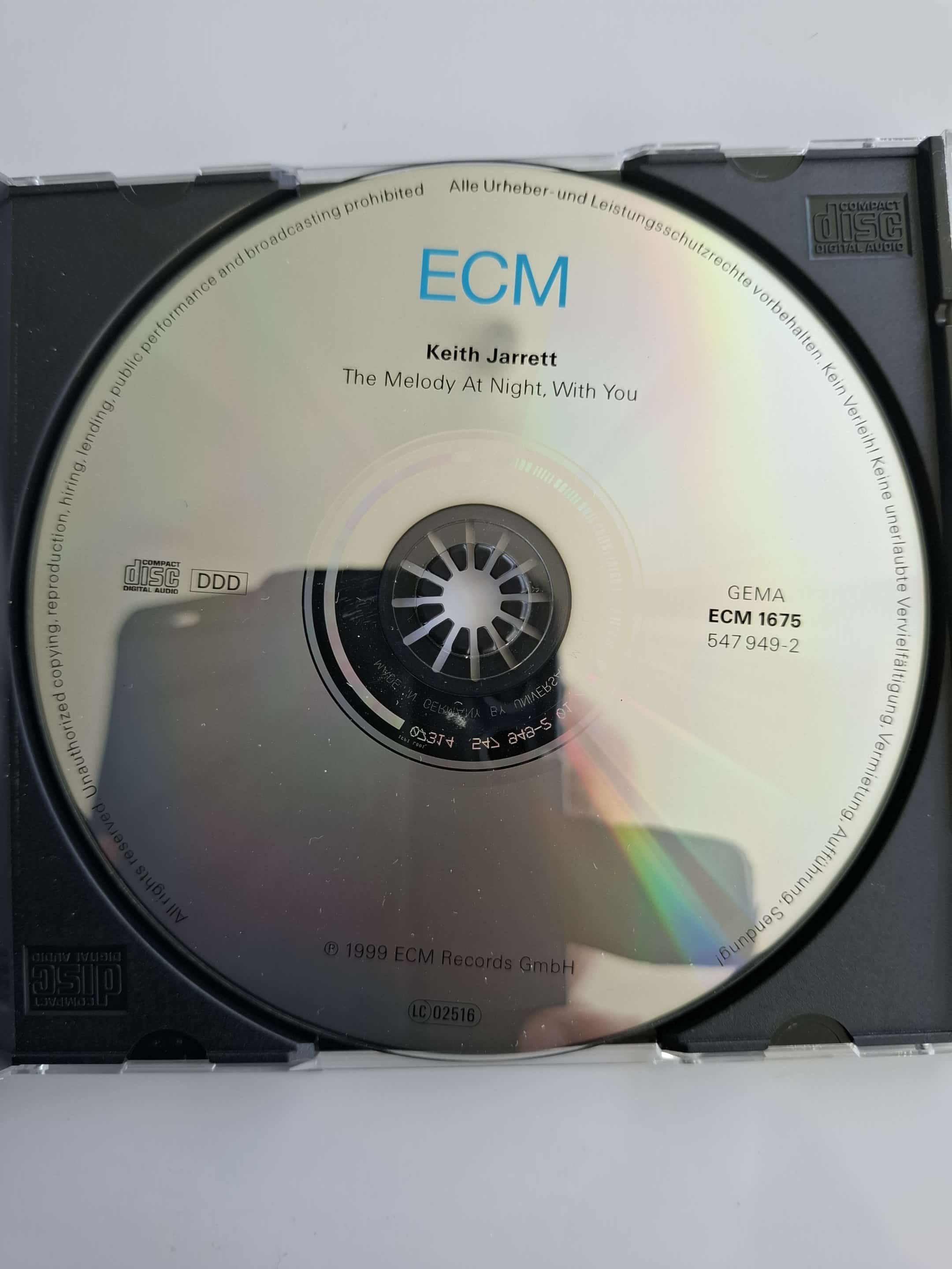 Keith Jarrett "The Melody At Night With You" CD Jazz
