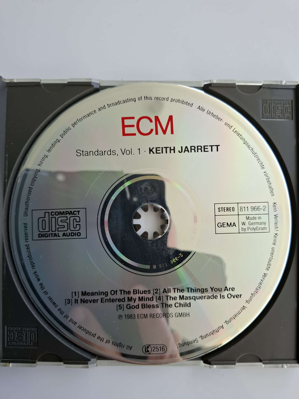 Keith Jarrett "Standards Vol 1" CD Jazz (Jack De Johnnette) 1985