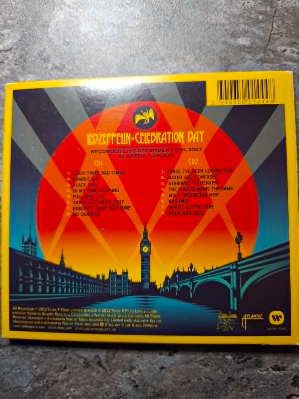 Led Zeppelin "Celebration Day" Live In London 2007 (2CD set)
