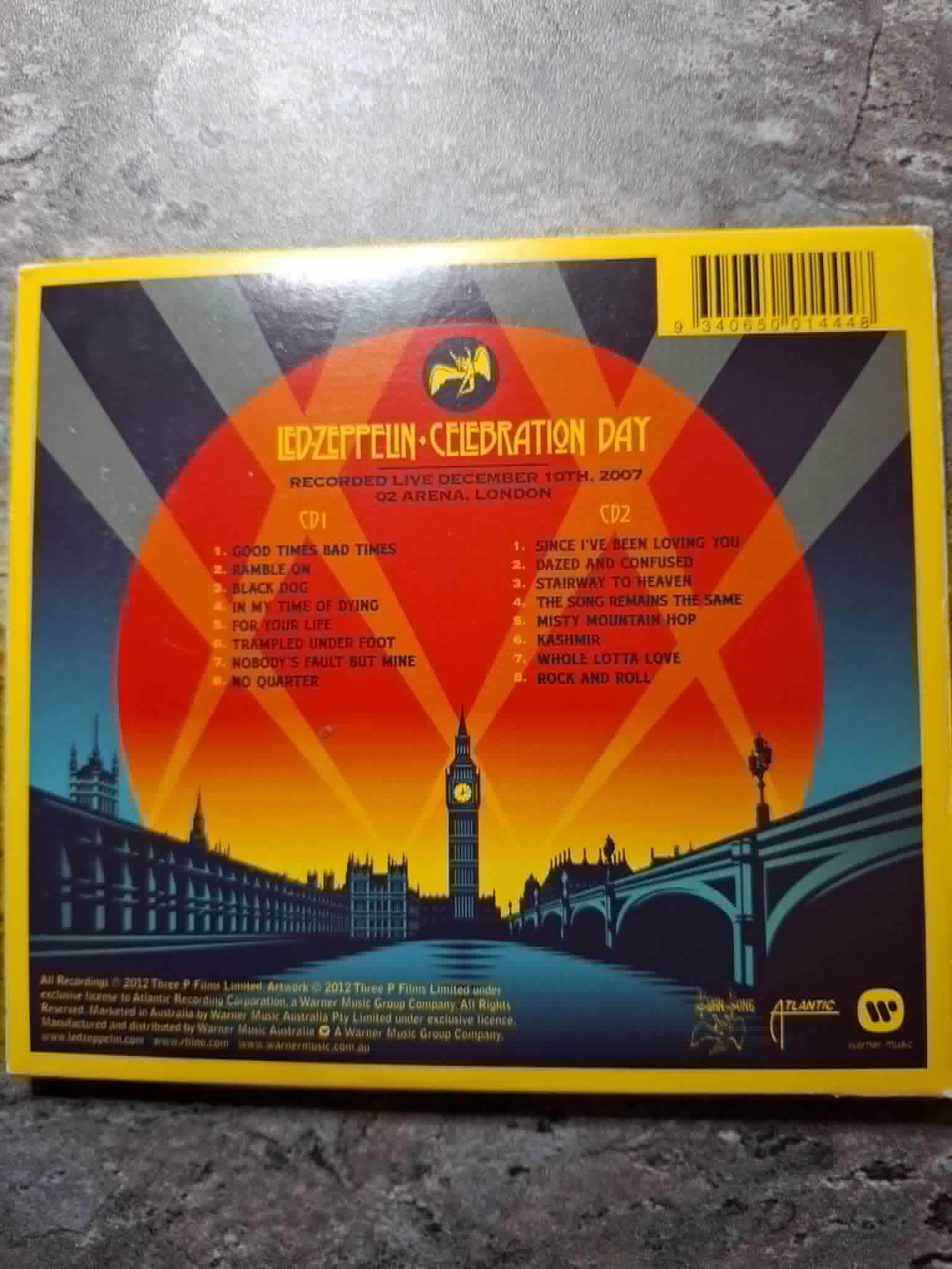 Led Zeppelin "Celebration Day" Live In London 2007 (2CD set)