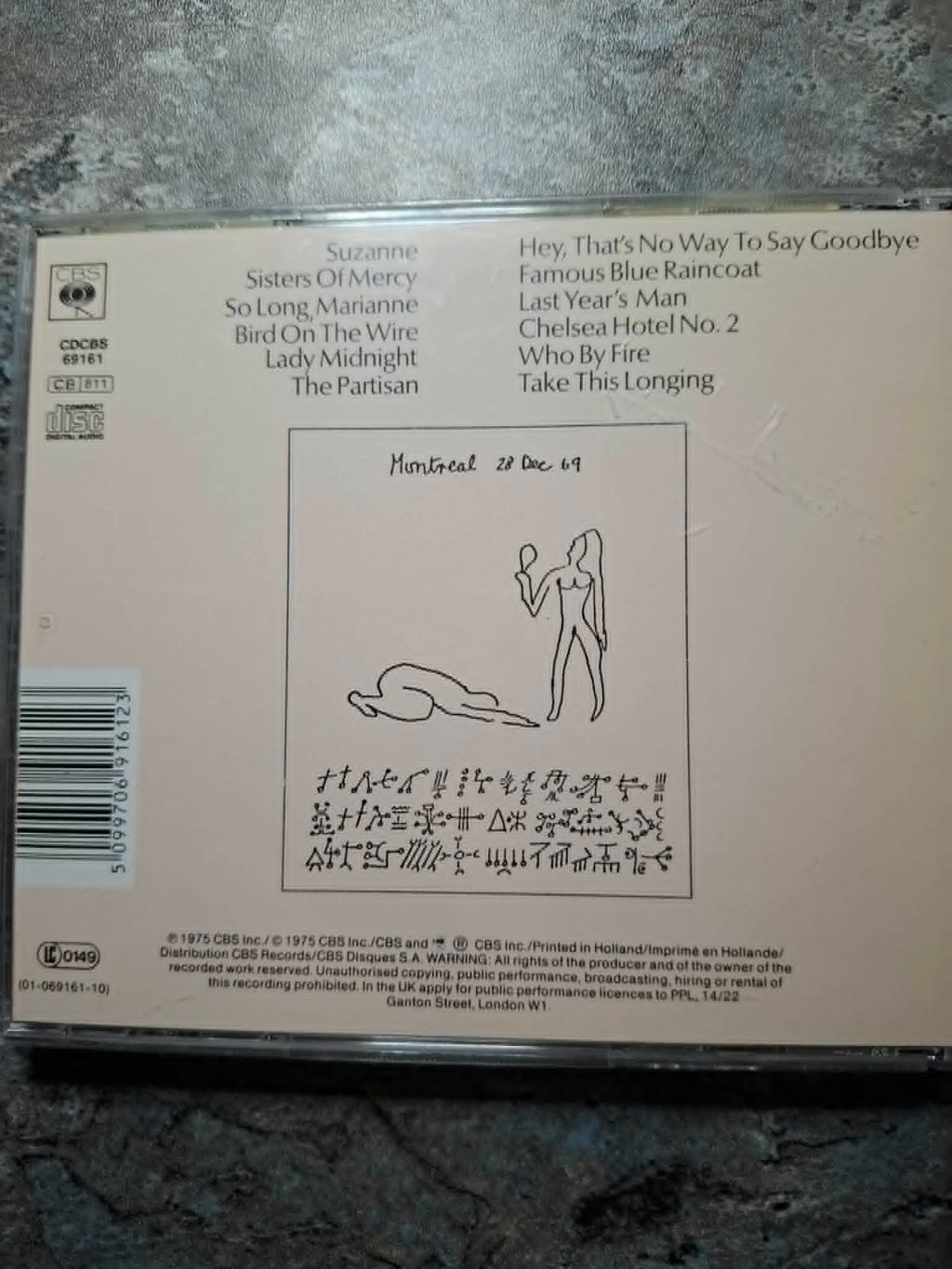 Leonard Cohen "Greatest Hits" CD 1975