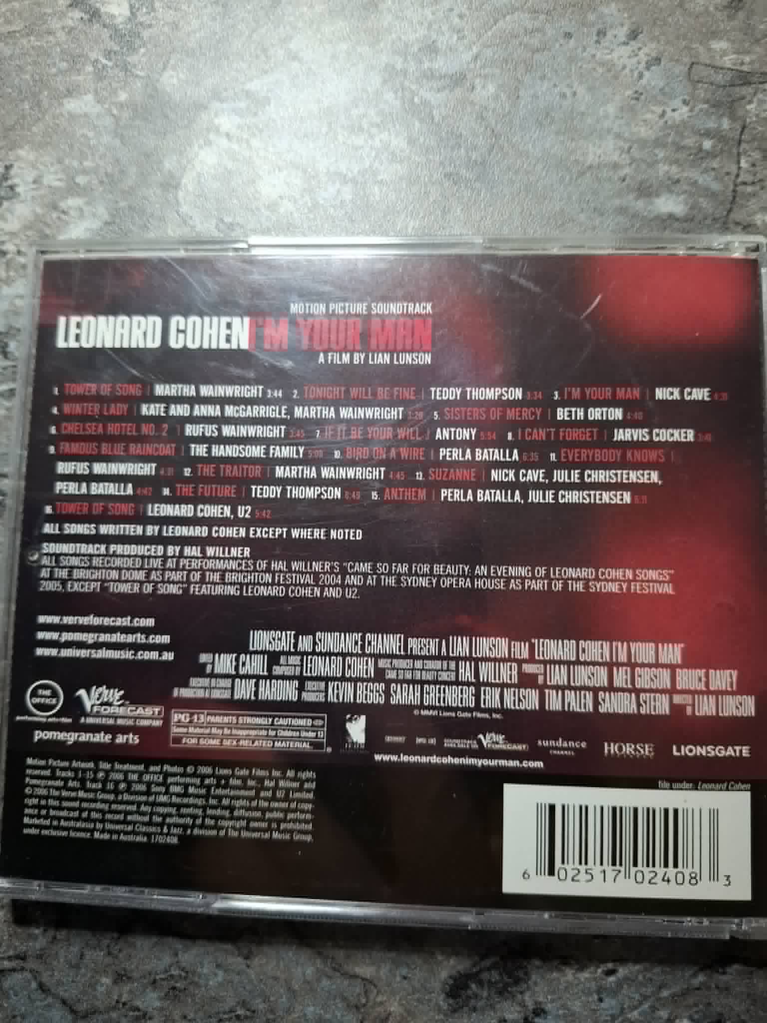 Leonard Cohen "I'm Your Man" CD 2006