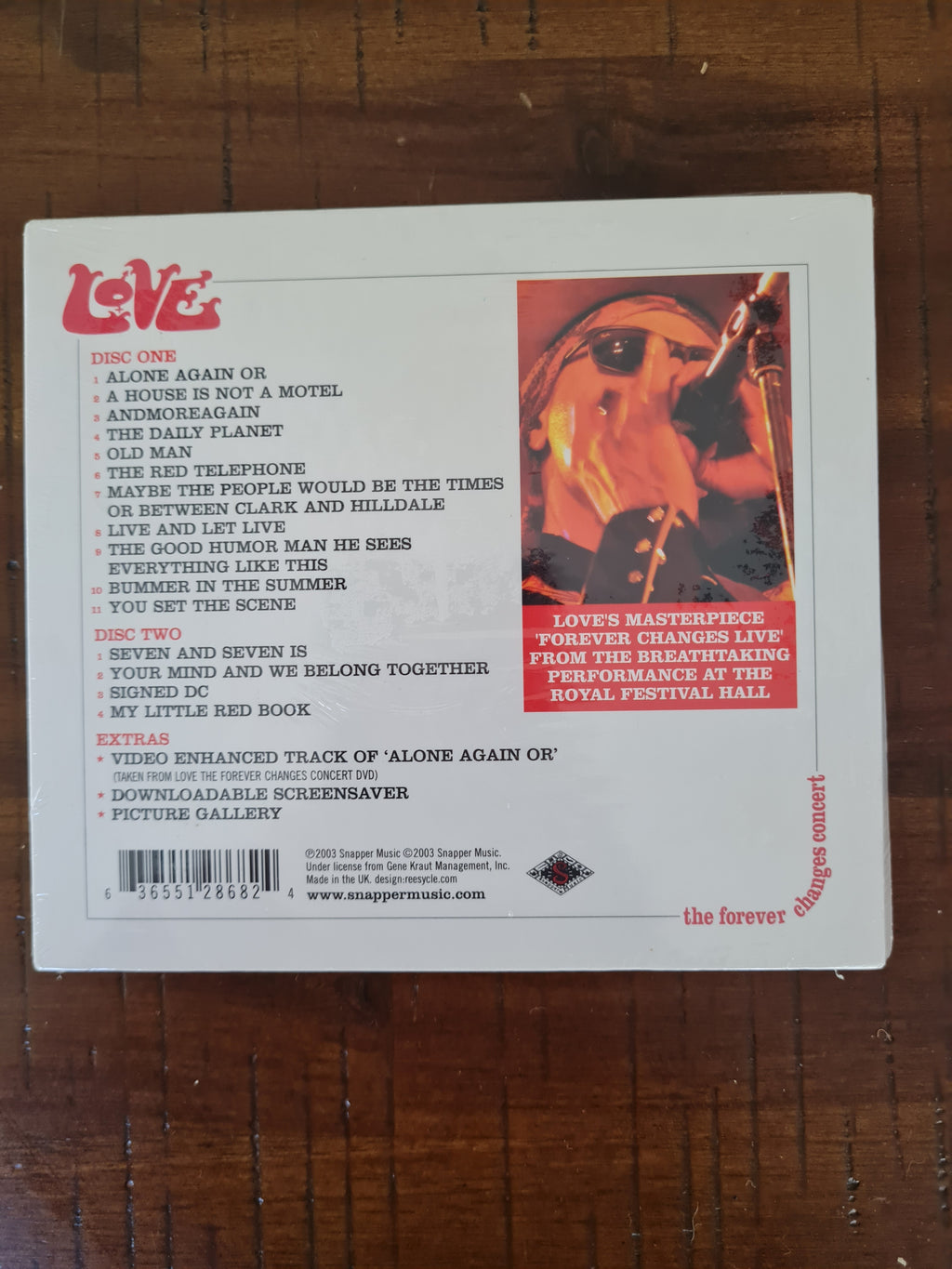Love "Forever Changes Concert" 2CD (Arthur Lee) Psychedelic Rock NEW