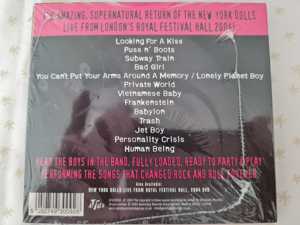 New York Dolls "Live From Royal Festival 2004" CD NEW