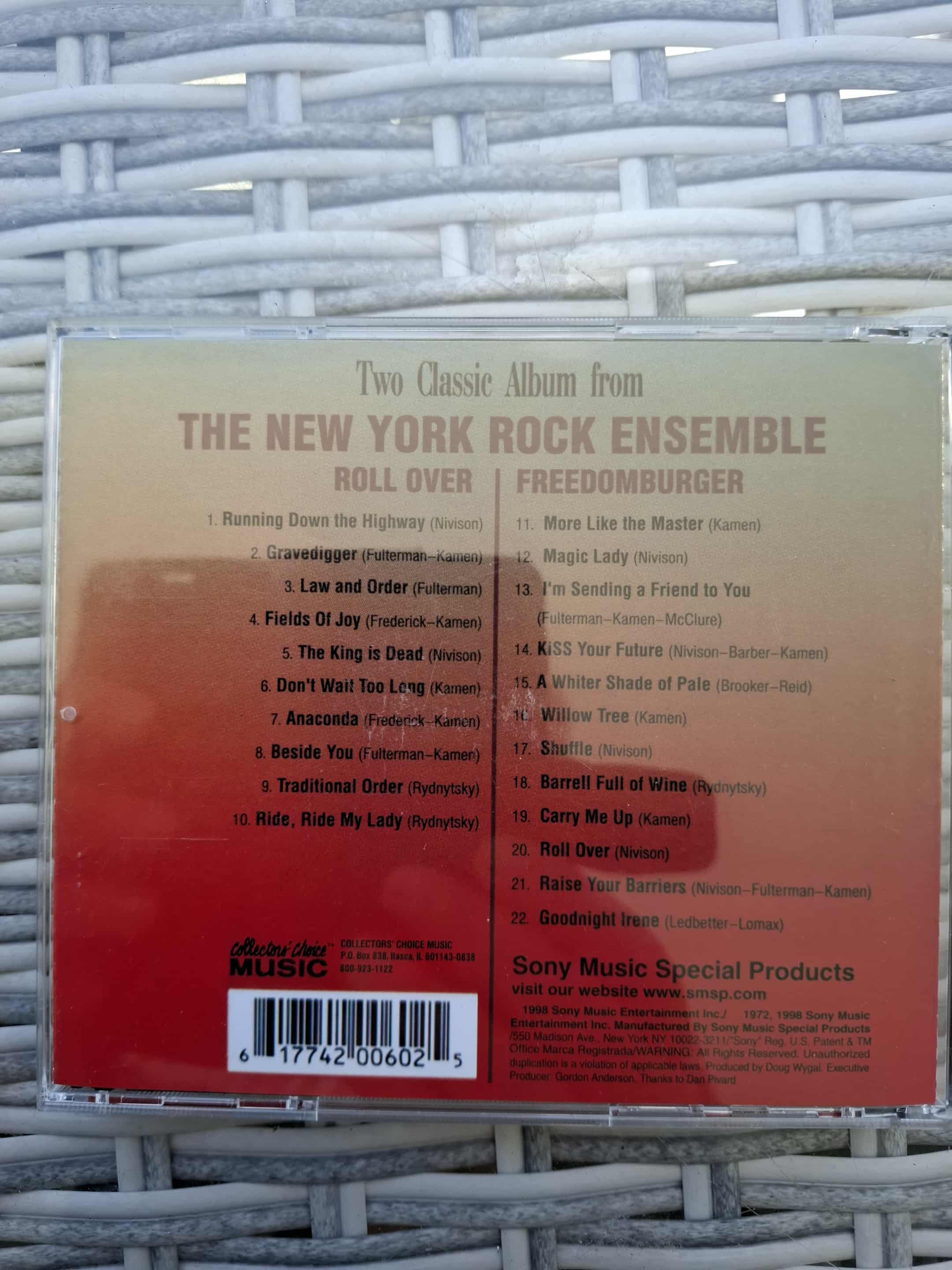New York Rock Ensemble "Rollover + Freedomburger" 2in1 CD (70's psych)