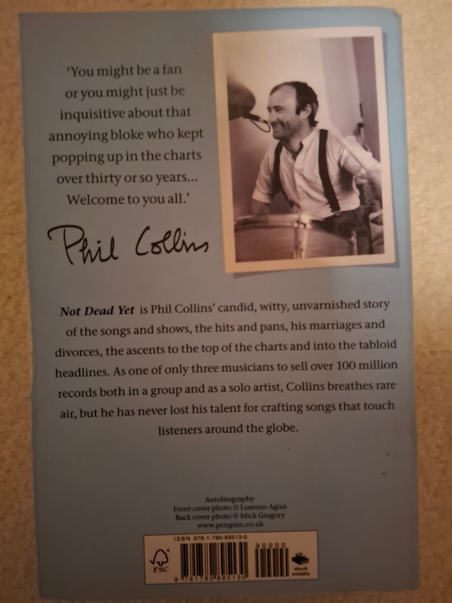 Phil Collins - Not Dead Yet (Autobiography) 2016