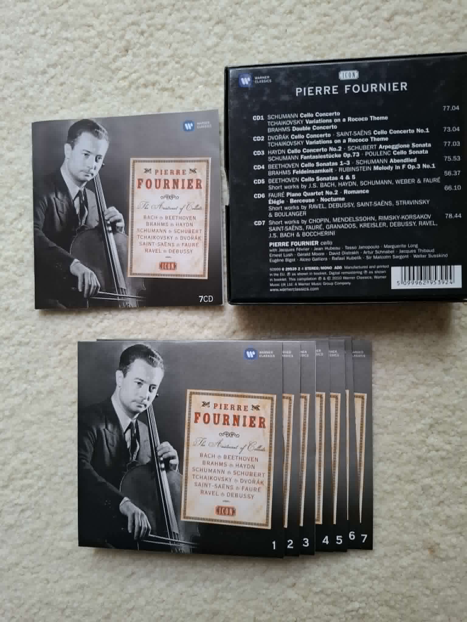Pierre Fournier "The Aristocrat Of Cellists" 7CD Box Set