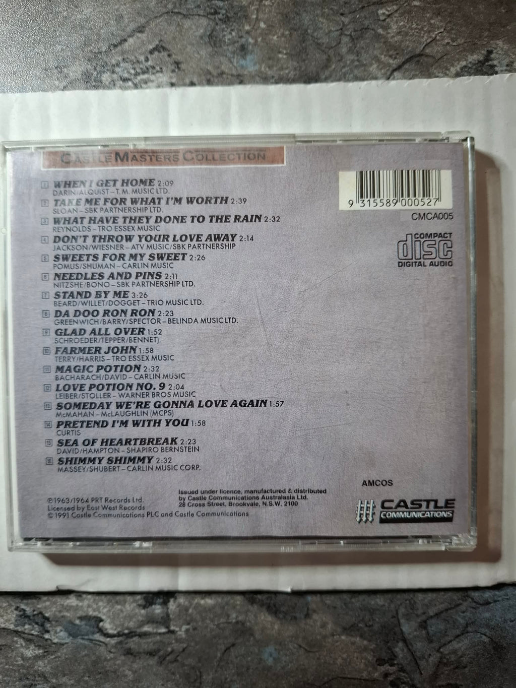 The Searchers "Castle Masters Collection" CD 1991