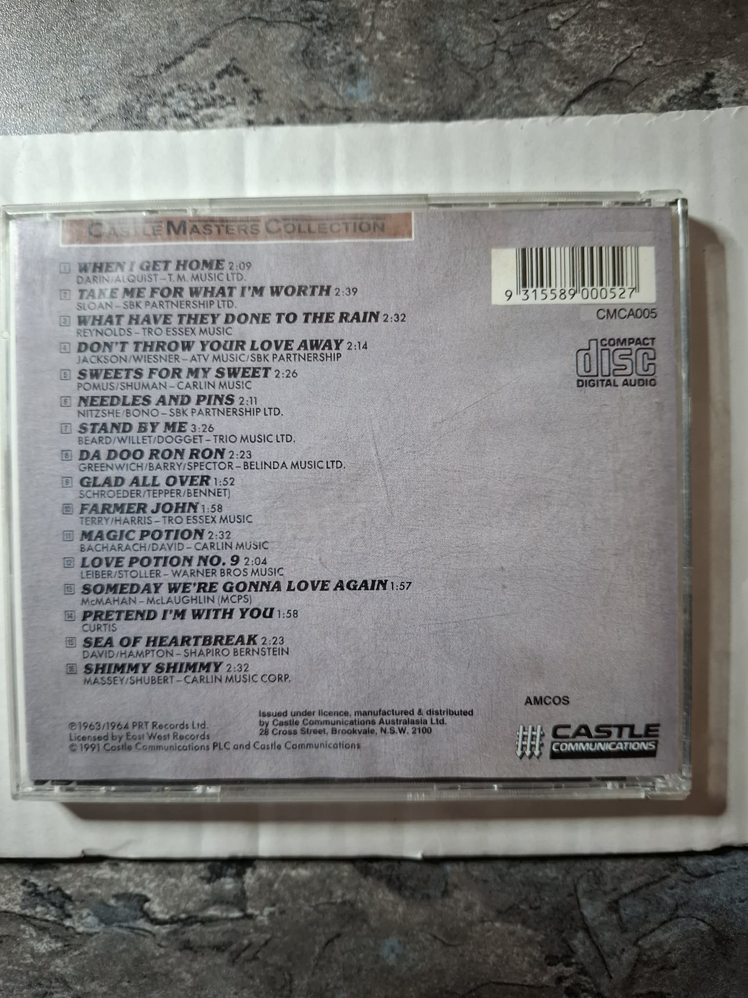 The Searchers "Castle Masters Collection" CD 1991