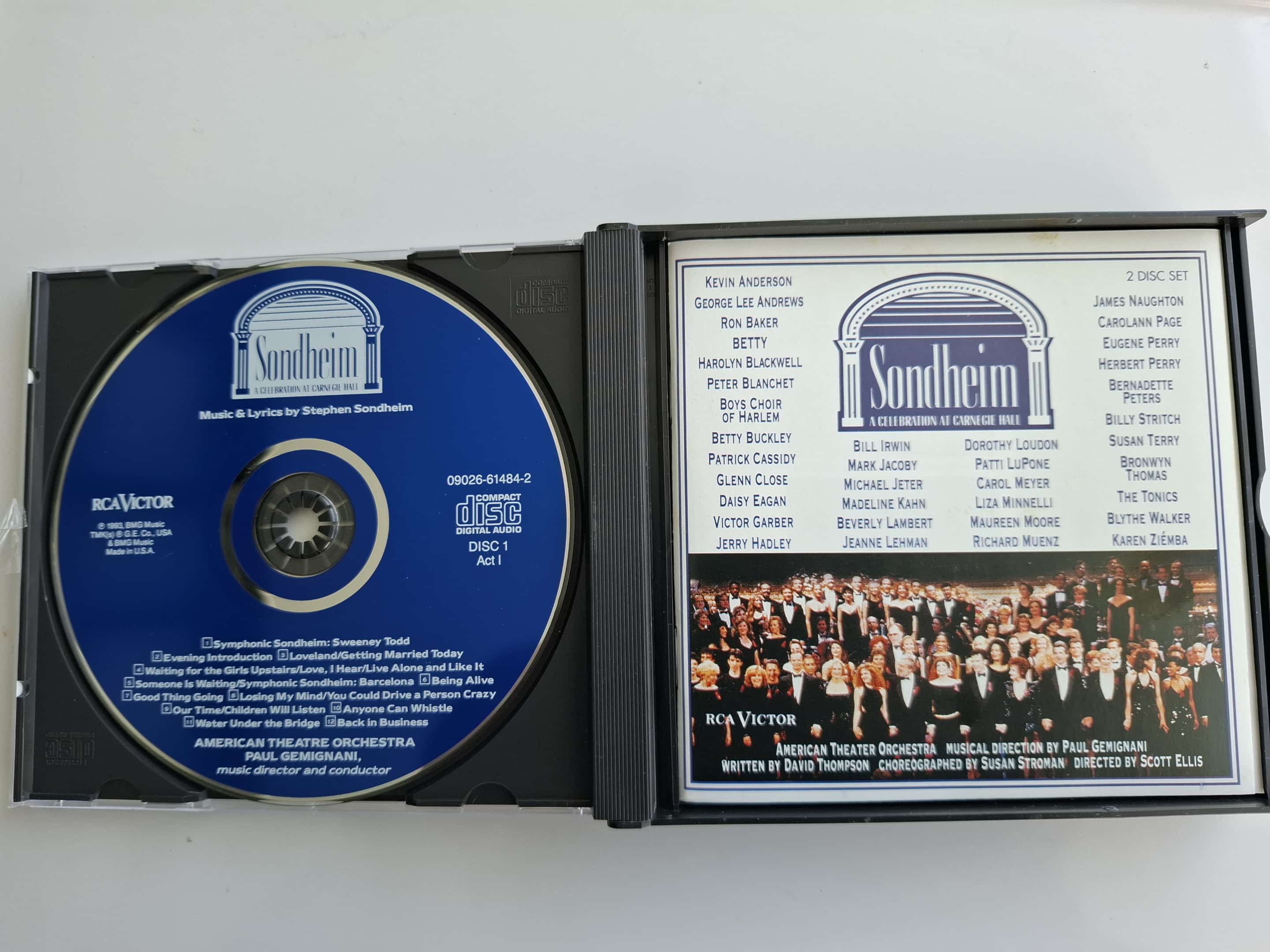 Stephen Sondheim "A Celebration At Carnegie Hall" 2CD Box Liza Minelli