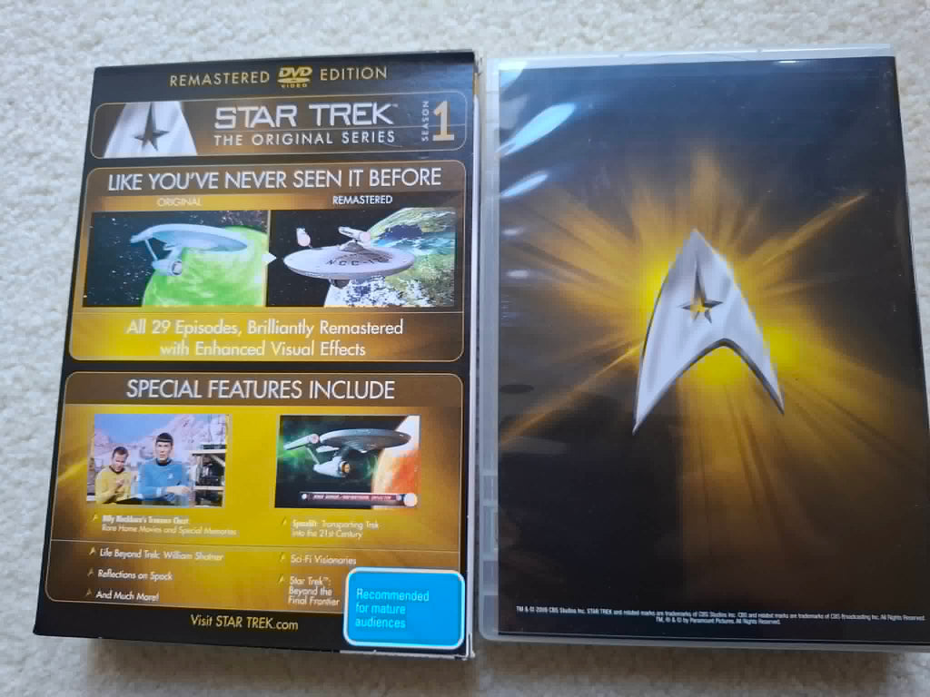 Star Trek - Original Series, Season 1 (8 DVD Box Set) Mint