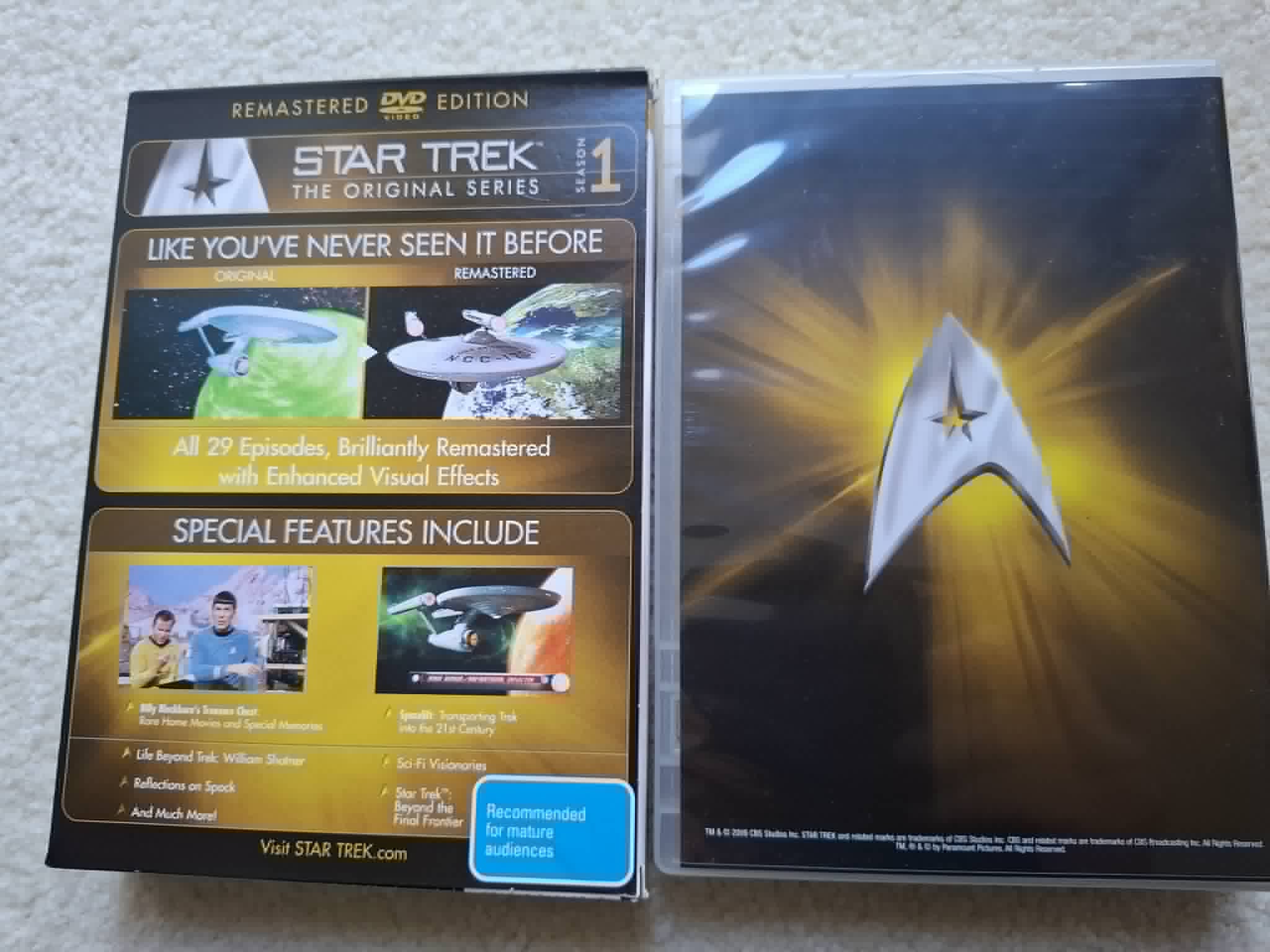 Star Trek - Original Series, Season 1 (8 DVD Box Set) Mint