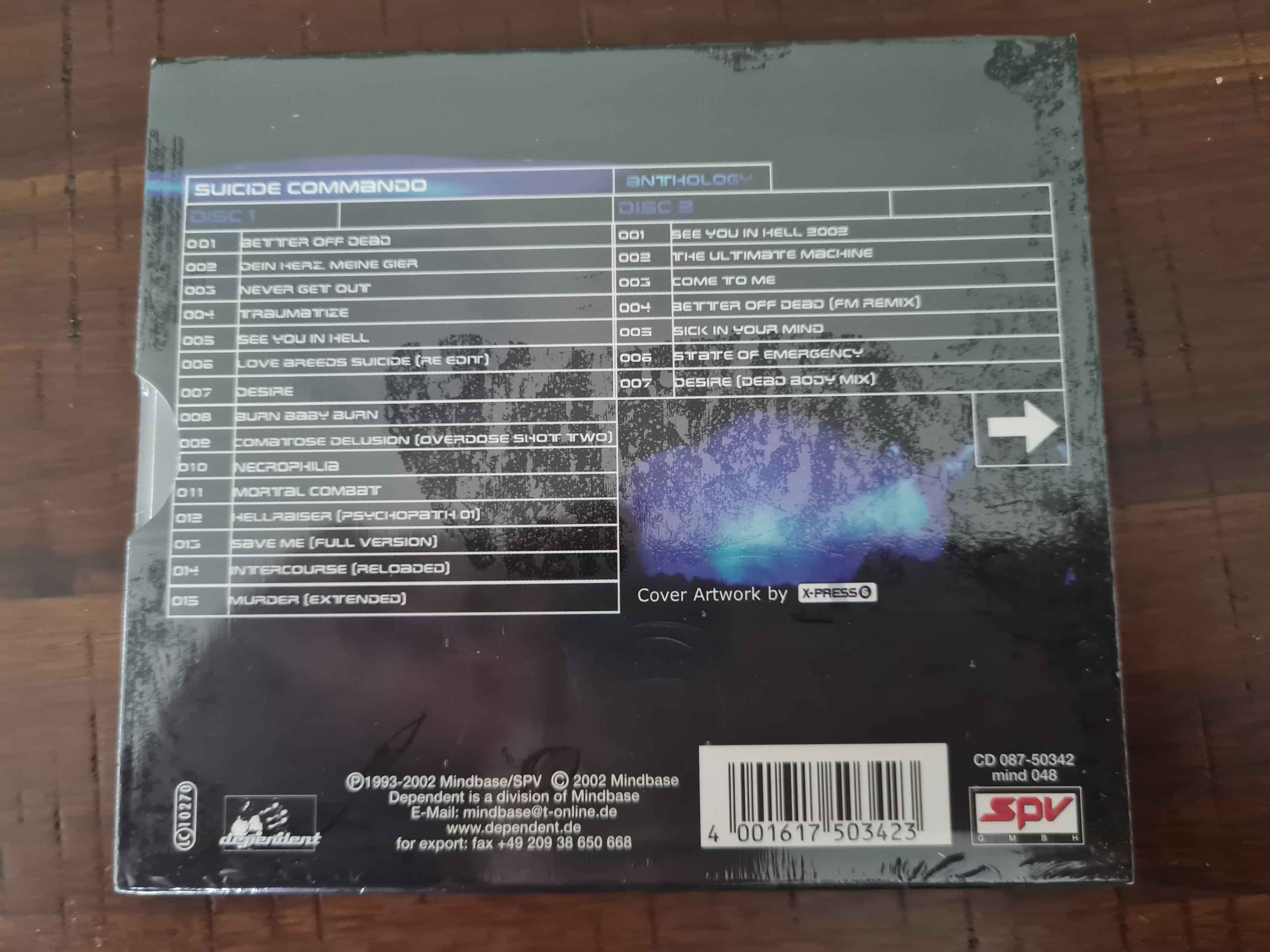Suicide Commando "Anthology" 2CD NEW Industrial Rock