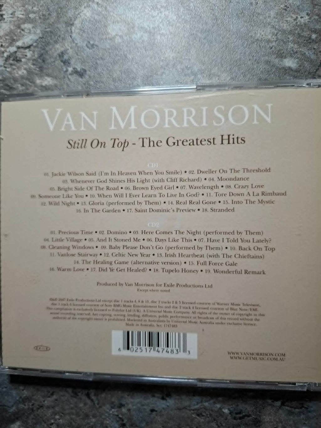 Van Morrison "Still On Top, Greatest Hits" 2CD